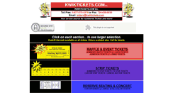 Desktop Screenshot of kwiktickets.com