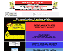 Tablet Screenshot of kwiktickets.com